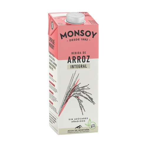 Bebida de Arroz Integral Ecológica - Monsoy - 1 litro