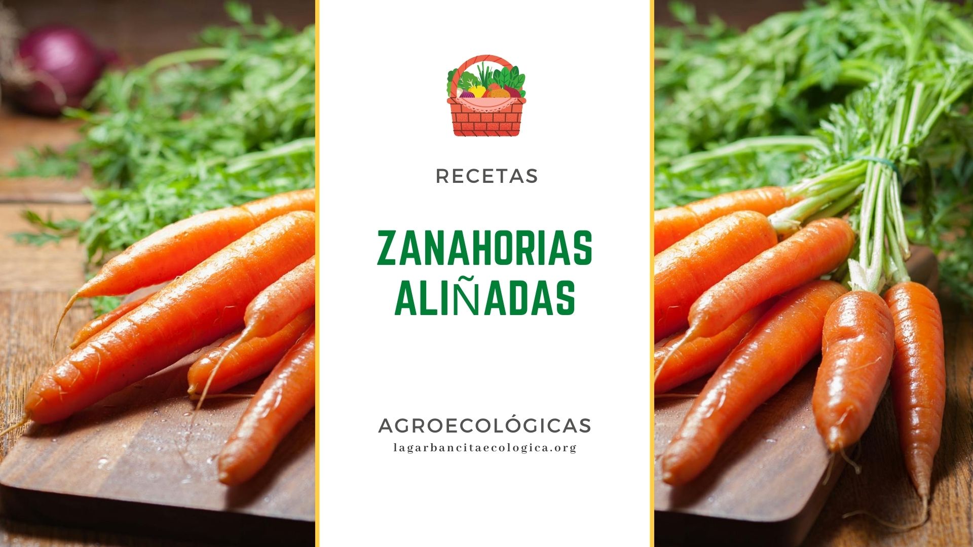 Zanahorias sobre mesa de madera