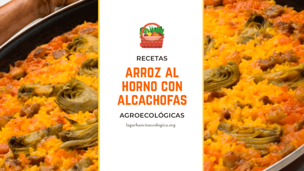 Arroz al horno con alcachofas